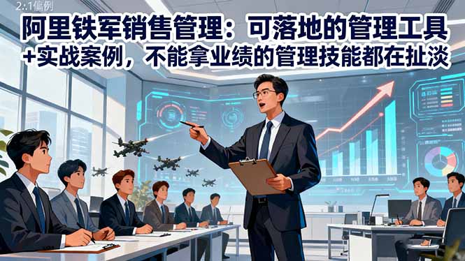 阿里铁军销售管理：可落地的管理工具+实战案例，不能拿业绩的管理都在扯淡-聚宝盆