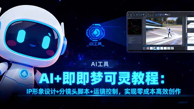 AI+即梦可灵教程：IP形象设计+分镜头脚本+运镜控制，实现零成本高效创作-聚宝盆