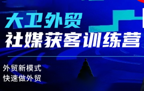 大卫老师·外贸社媒获客独家训练营(更新)-聚宝盆