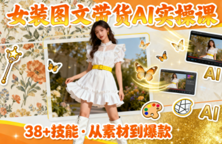 女装图文带货的AI实操课-聚宝盆